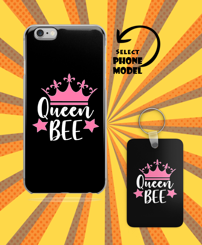 Queen Bee Mobile Case And Key Chain By Roshnai - Pickshop.Pk