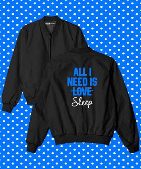 All I Need Is Love Sleep Bomber Jacket By Teez Mar Khan - Pickshop.Pk
