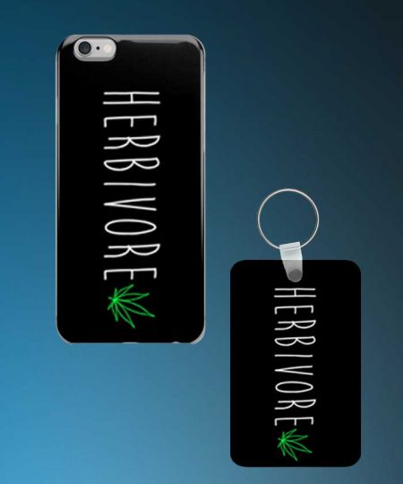 Herbivore Mobile Case And Keychain By Roshnai - Pickshop.Pk