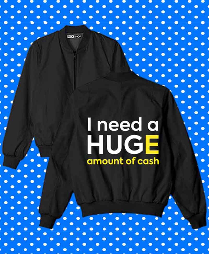 I Need A Hug Bomber Jacket By Teez Mar Khan - Pickshop.Pk