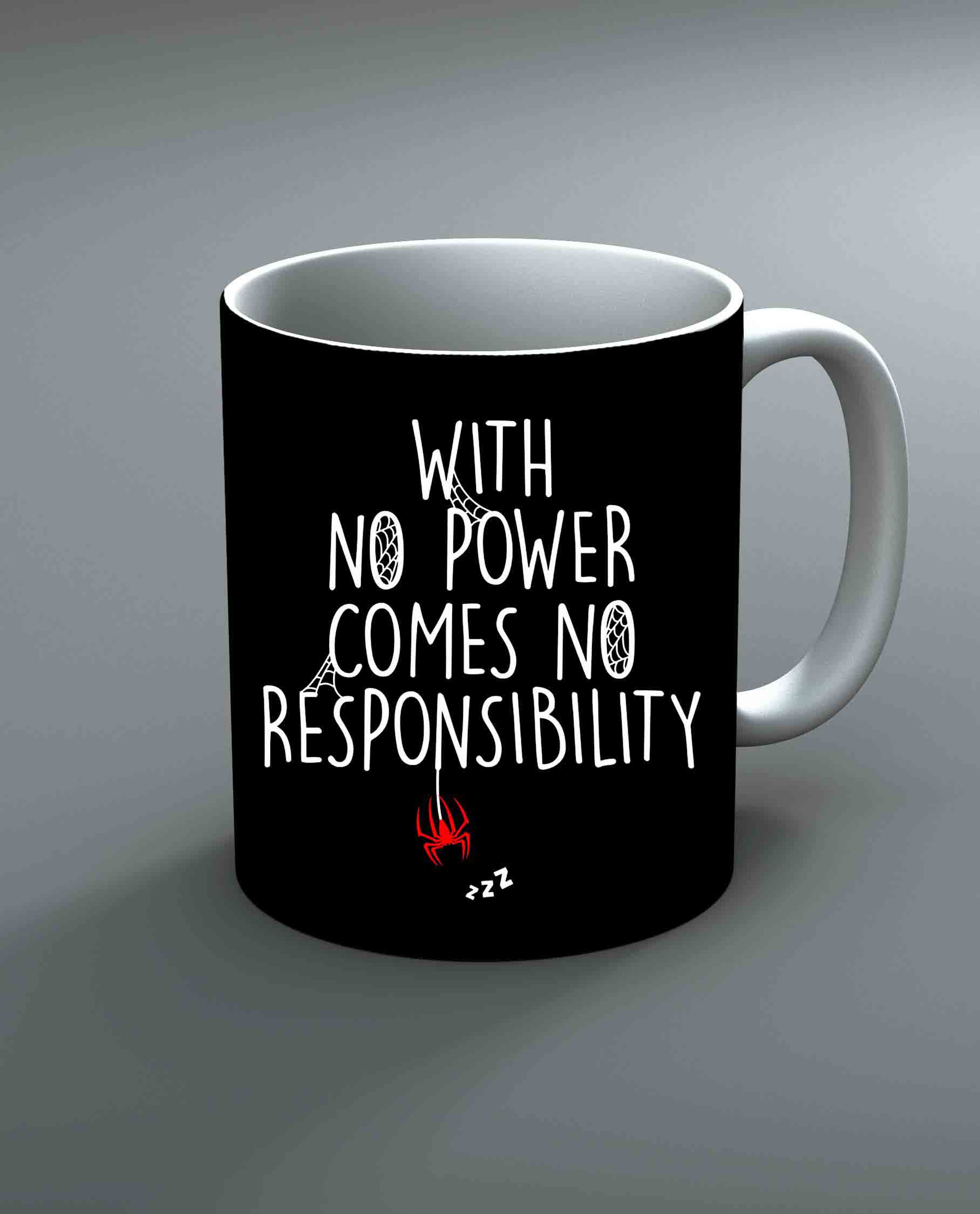 With No Power Comes No Responsibility Mug By Roshnai - Pickshop.Pk