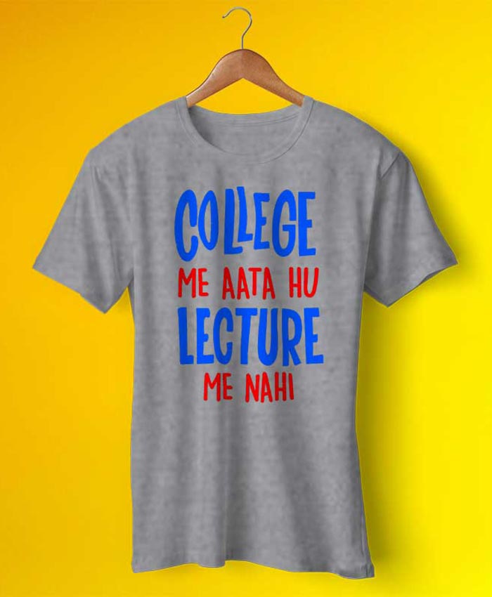 College Mei Aata Hun Tee By Teez Mar Khan - Pickshop.Pk