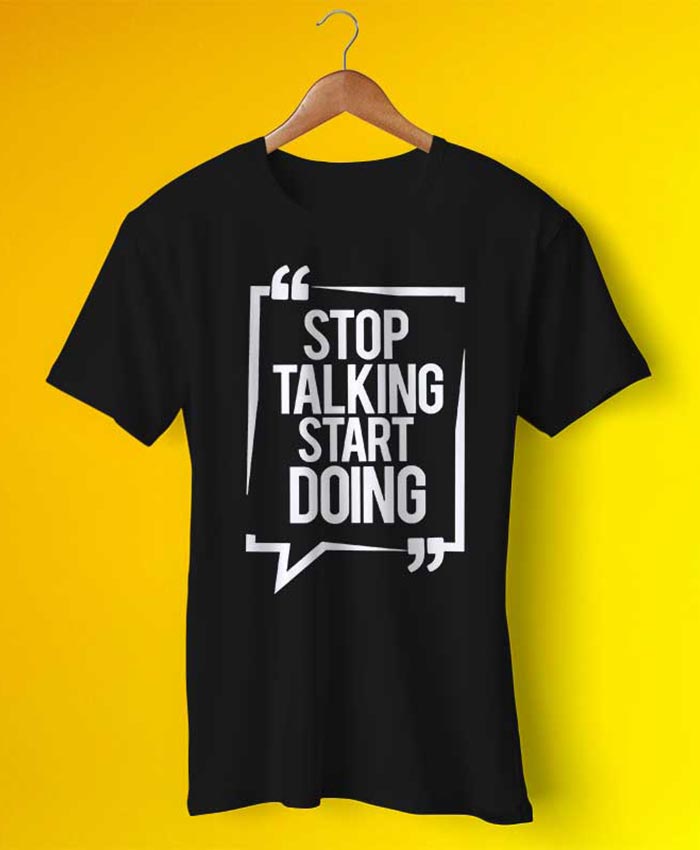 Stop Talking Tee By Teez Mar Khan - Pickshop.Pk