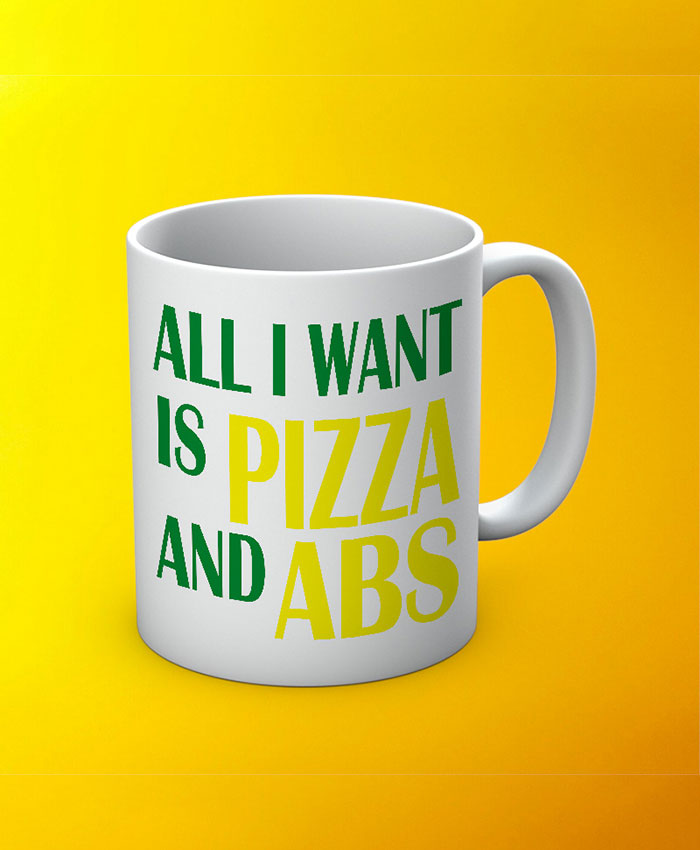 All I Want Is Pizza Mug By Roshnai - Pickshop.Pk