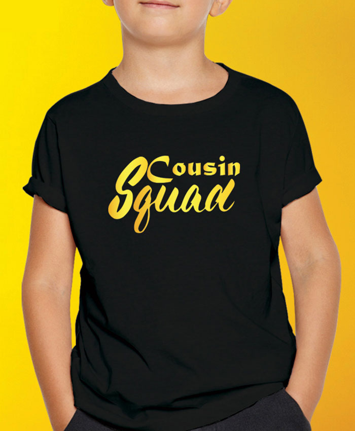 Cousin Squad T-Shirt By Roshnai - Pickshop.Pk