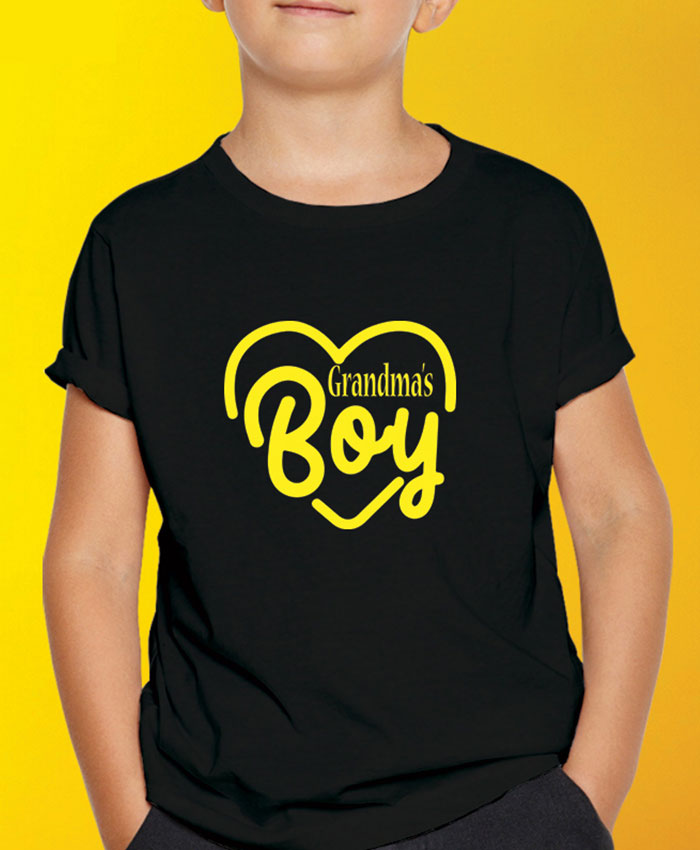 Grandmas Boy T-Shirt By Roshnai - Pickshop.Pk