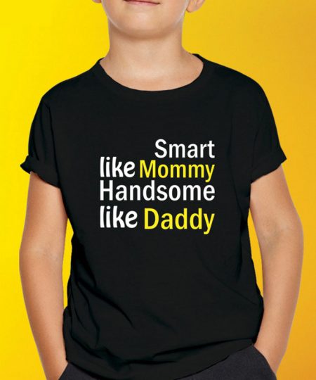Handsome Like Daddy T-Shirt By Roshnai - Pickshop.Pk