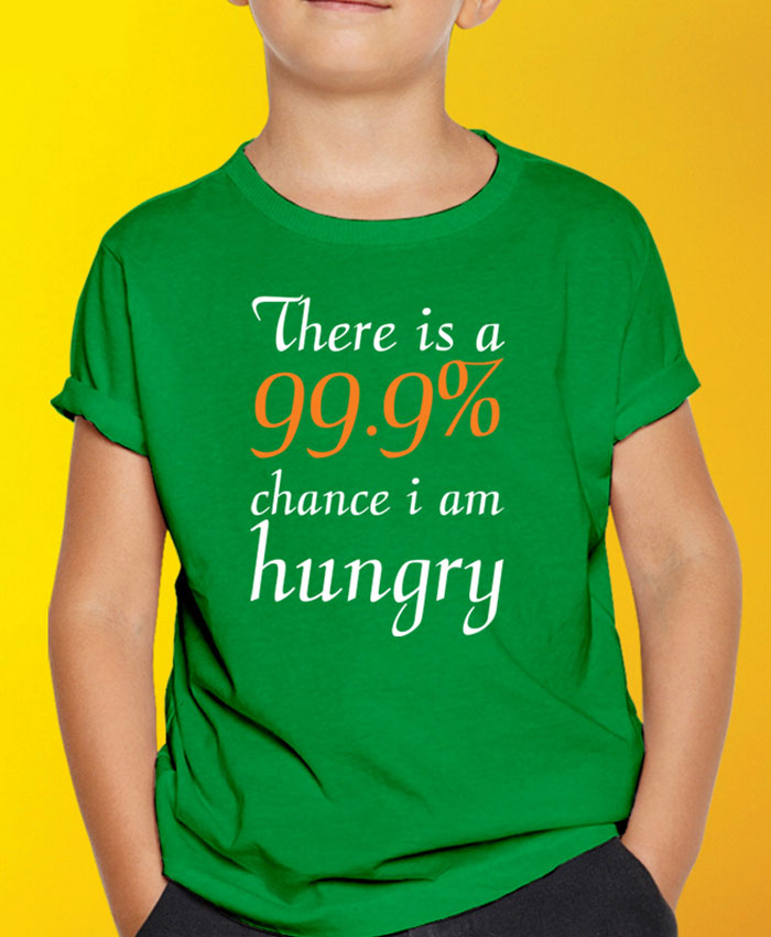 Hungry T-Shirt By Roshnai - Pickshop.Pk