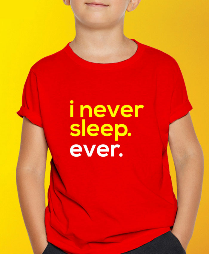 I Never Sleep Ever T-Shirt By Roshnai - Pickshop.Pk