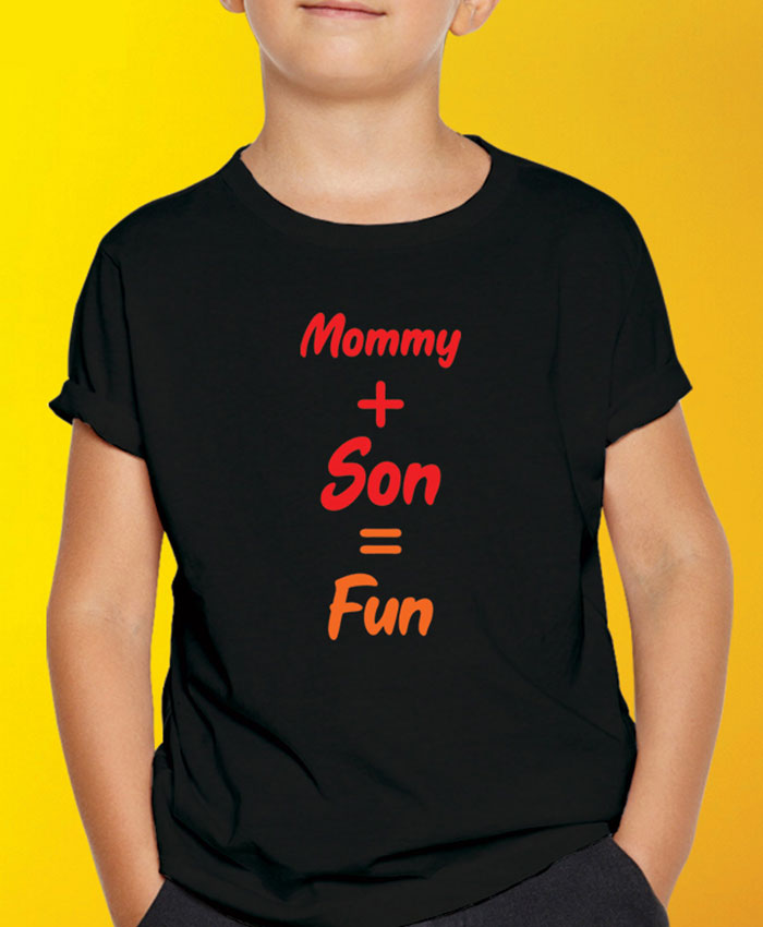 Mommy Son Fun T-Shirt By Roshnai - Pickshop.Pk