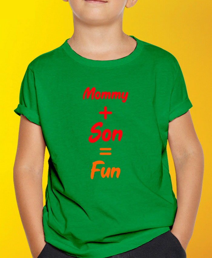 Mommy Son Fun T-Shirt By Roshnai - Pickshop.Pk