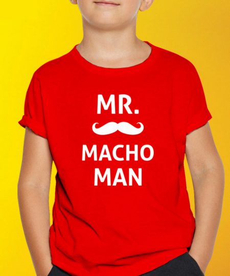 Mr Macho Man T-Shirt By Roshnai - Pickshop.Pk