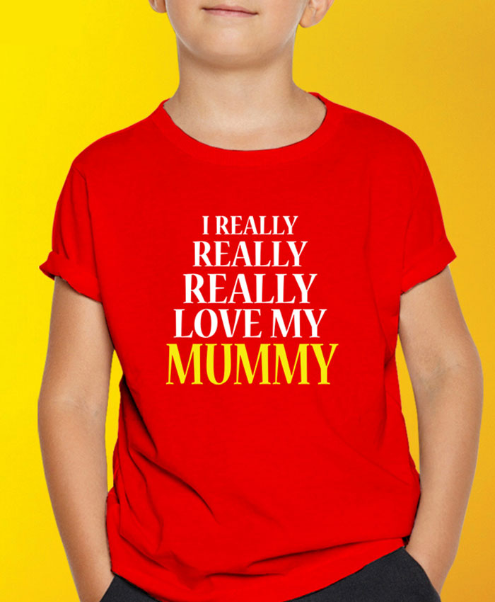 Really Love My Mummy T-Shirt By Roshnai - Pickshop.Pk