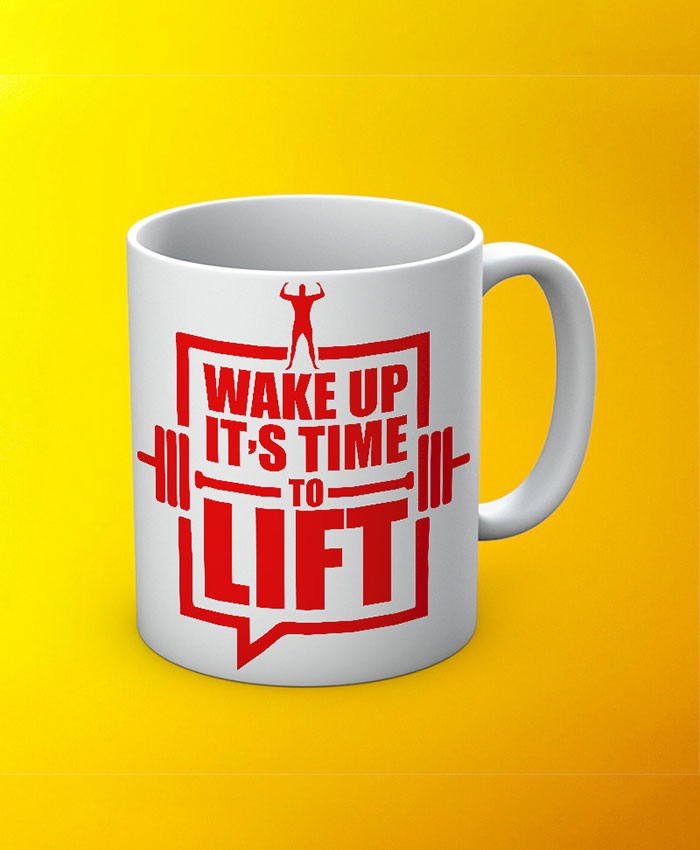 Wake Up Its Time To Lift Mug By Roshnai - Pickshop.Pk