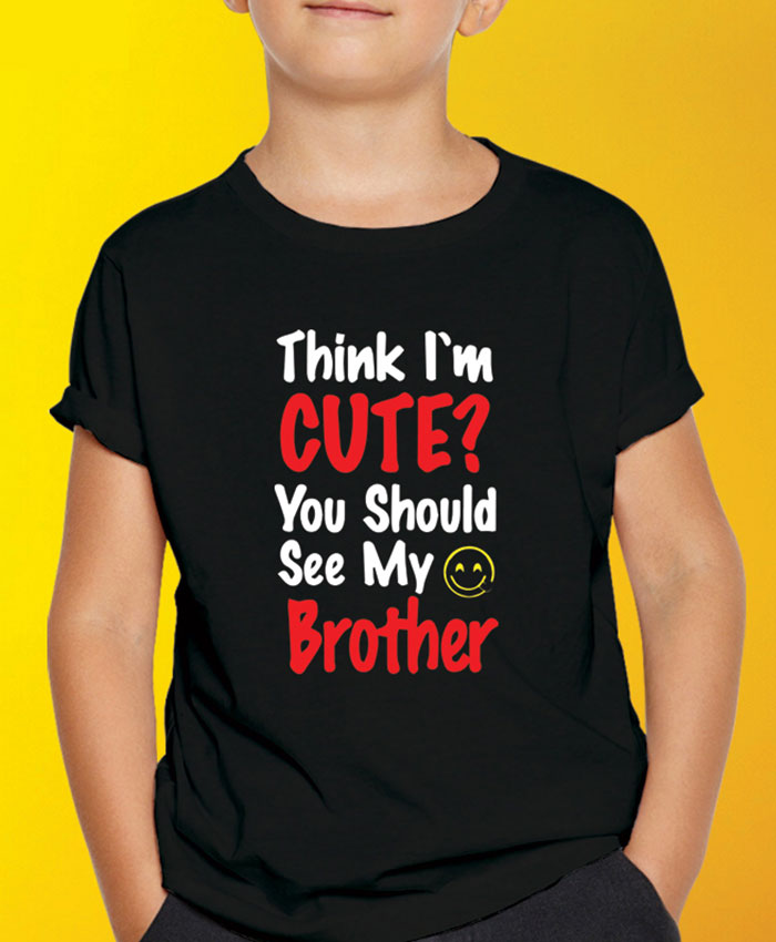 You Should See My Brother T-Shirt By Roshnai - Pickshop.Pk