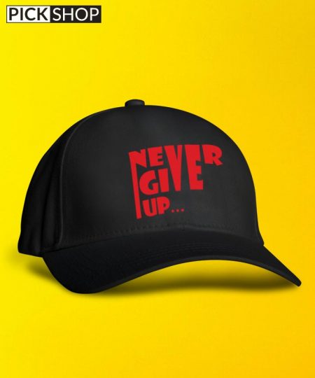 Never Give Up Red Cap By Roshnai - Pickshop.Pk