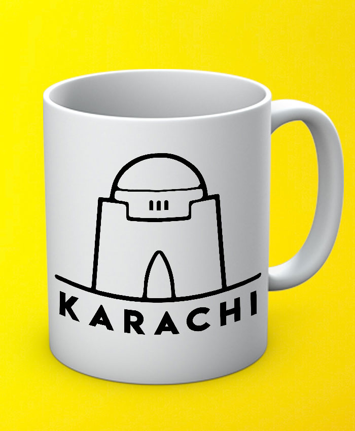 Karachi City Mug By Teez Mar Khan - Pickshop.pk