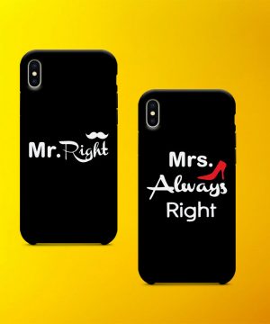 Mr Mrs Right Mobile Case By Teez Mar Khan - Pickshop.pk