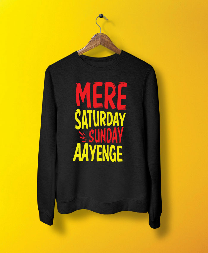 Saturday Sunday Sweatshirt By Teez Mar Khan - Pickshop.pk