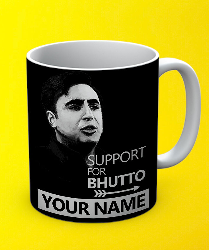 Support Bhutto Mug By Teez Mar Khan - Pickshop.pk