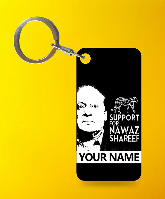 Support Nawaz Keychain By Teez Mar Khan - Pickshop.pk