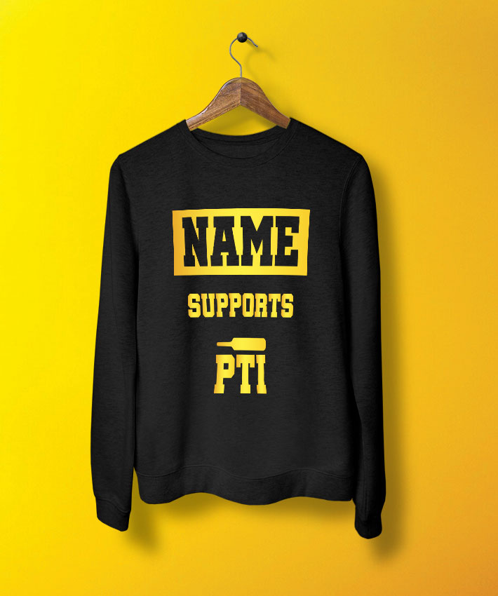 Support Pti Sweatshirt By Teez Mar Khan - Pickshop.pk