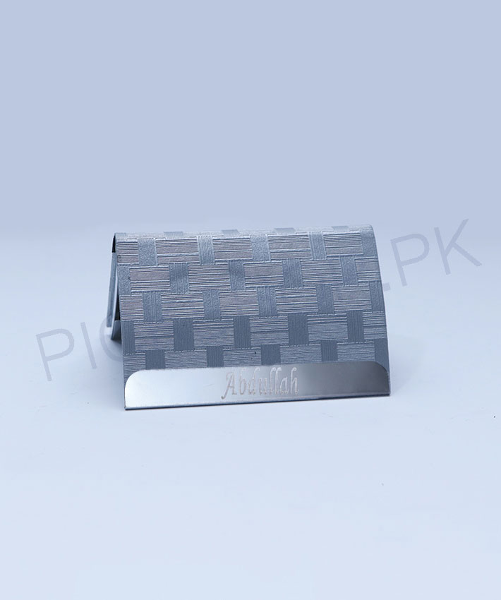 Personalized Business Card Holder With Laser Engraved Name By Roshnai - Pickshop.pk