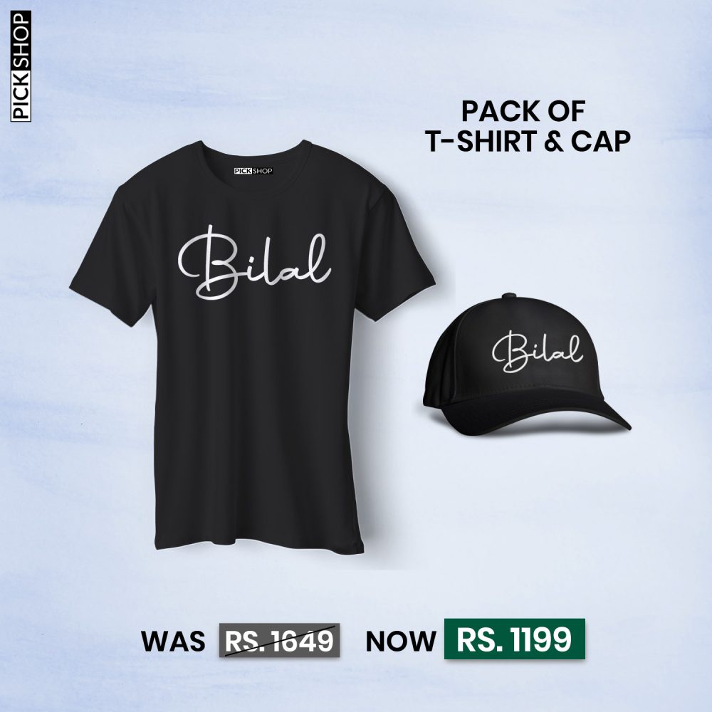 Pack of Signature Name Tshirt and Cap
